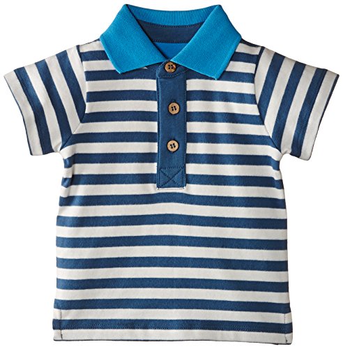 Kite Baby-Boys Striped Short Sleeve Polo Shirt, Blue (French Navy), 18-24 months