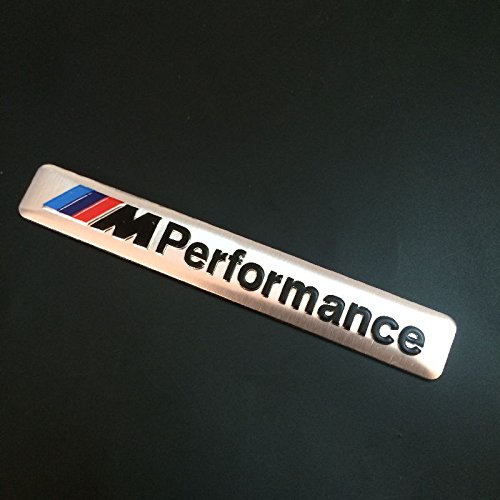 oxgrow (TM) 1 x Auto Styling 85 x 12 mm Motosport M Power Performance Car Logo Kapuze Motorrad Emblem Aufkleber Aufkleber für BMW E46 E60 E90 E92 F20 - 4
