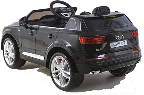 simron Audi Q7 Quattro SUV Elektro Kinderauto Kinderfahrzeug Ride-On 12V Kinder Elektroauto schwarz