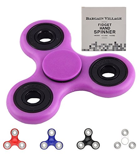Heitmann Fidget Spinner Injection moulded sensory toy spinner. Perfect for ADHD, Anxiety, Autism and Stress Relief. Ceramic bearing spinner for office desk - Spins 2+ minutes from single flick. (Purple) Heitmann Fidget Spinner Injection moulded sensory toy spinner. Perfect for ADHD, Anxiety, Autism and Stress Relief. Ceramic bearing spinner for office desk - Spins 2+ minutes from single flick. (Purple)
