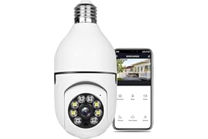 PKST Bulb CCTV Camera for Home Security 360 Degrees 1080P Indoor Security Night Vision Monitor, Motion Detection. 1 51 BAAAY6lL. AC UL300 SR300,200