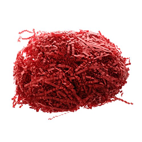 50 Gramm Geschreddert Seidenpapier Verpackung Füller Geschenk Tissue-Papier – Rot - 2