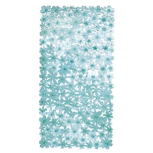 InterDesign 80611EU Blumz Badematte, blau
