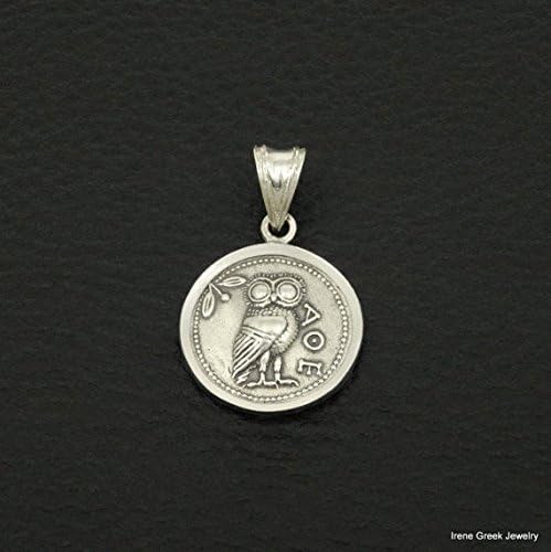Athena Owl Coin Pendant 925 Sterling Silver Greek Handmade Art Luxury Sold Out Photos