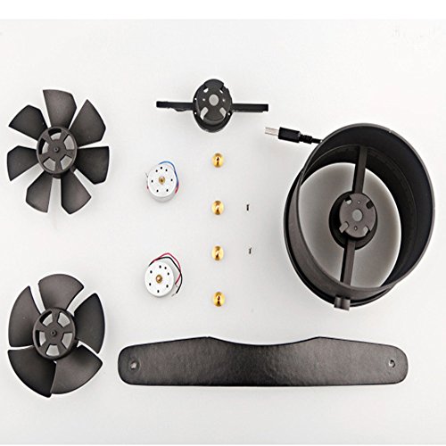 GuDoQi® Mini Tragbarer Ventilator Kreative Double Blades mute Usb Desktop Fan Mit Lederband Weiße - 4