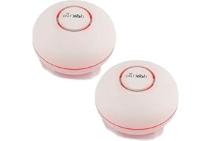 Water Leak Detector -Ourjob Water Alarm Surveillance Systems Water Detectors for Home Security, Kitchen，Bathroom, Basement (2PCS)