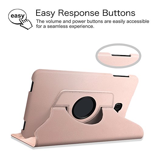 Fintie Samsung Galaxy Tab A 10.1 Hülle – 360° Drehbarer Stand Smart Cover Case Schutzhülle Tasche Etui mit Ständerfunktion Auto Schlaf / Wach Funktion für Samsung Galaxy Tab A 10,1 Zoll T580N / T585N Tablet (2016 Version), Roségold - 5