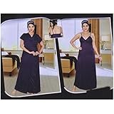 IIndiatrendzs Women's Satin Black Night Wear 2 Pcs Set of Night Wear