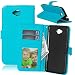 Produktbild Nancen Nokia Microsoft Lumia 650 Lederhülle Neu Style Acht Farbe Weich PU Flip Case Ledertasche / Schutz Etui, Einfach Vintage Kollektion Karten Slot Foto Wallet Hülle Handy Tasche Zubehör