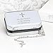 Rosary Beads and Personalised Box ~ Cross Motif Trinket Box, Keepsake Gift