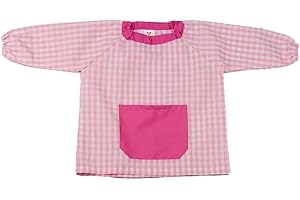 KLOTTZ Grembiule Scolastico Senza Bottoni Bambine e Ragazze
