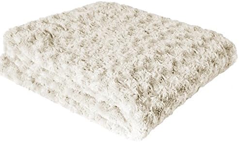 Couleur Montagne  - 3006280, Tartan Rug , 130 X 160 Cm , Himalaya , Mock Fur , Beige