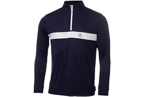 DKNY Mens Tournament 1/4 Zip Moisture Wicking Golf Sweater