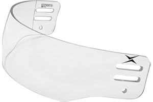 TronX S40 Vented-Cut Hockey Helmet Clear Visor (Anti-Scratch/Anti-Fog) CE Certified