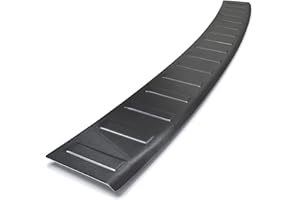 teileplus24 L610C Ladekantenschutz aus V2A Edelstahl mit Abkantung, Farbe Edelstahl:Anthrazit gebürstet