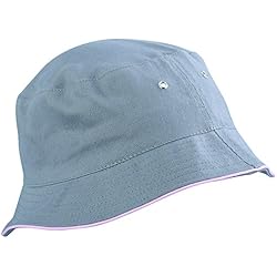 Sombrero de pescador en gris/rosa claro Talla L/XL