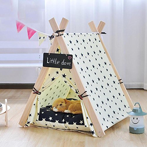 Preisvergleich Produktbild Myyxt Pet Play House Hund Katzenbett Baumwollsegeltuch und Neuseeland Kiefer