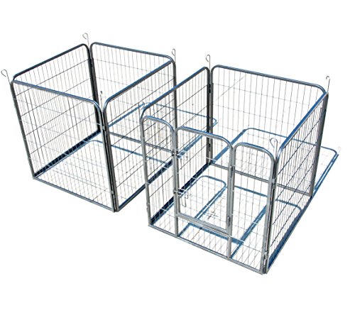 BUNNY-BUSINESS-Heavy-Duty-Modular-Puppy-Exercise-Play-Whelping-Pen-200-x-200-x-80-cm-8-Pieces