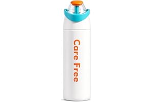 Care Free Water Bottle 700ml, 316 Stainless Steel Vacuum Insulated, Leakproof Straw Bottle, BPA Free, Hot & Cold Flask for School & Travel