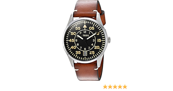 fossil aviator watch