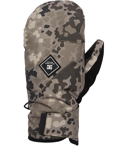 Guantes DC Shoes Salute Para Snowboard Y Esquí – Impermeabilidad 10K, Aislante De 4 Mm, Touchscreen Y Correa Elástica, Hombre