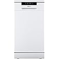 Hisense HS523E15WUK Slimline 10 Places Free Standing Dishwasher White with 30 Minutes Quick Wash [Energy Class E]