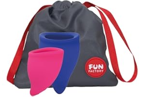 Fun Factory FUN CUP EXPLORE KIT - copa menstrual talla A y B silicona medica (incluye copa A y B, neceser e instrucciones) Made in Germany…