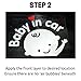 [2-in-1] Baby on Board/Baby In Car Decals