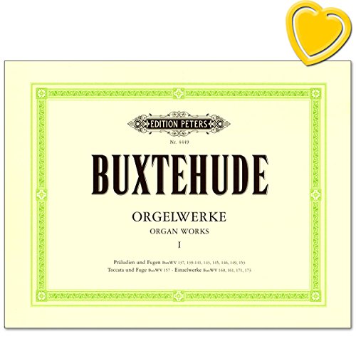 Dietrich Buxtehude Orgue Werke Band 1  sammelband?: präludien et rainures, Toccata, PASSACAILLE, Ciacona, CANZONETTA  avec cur Note colorée Pince