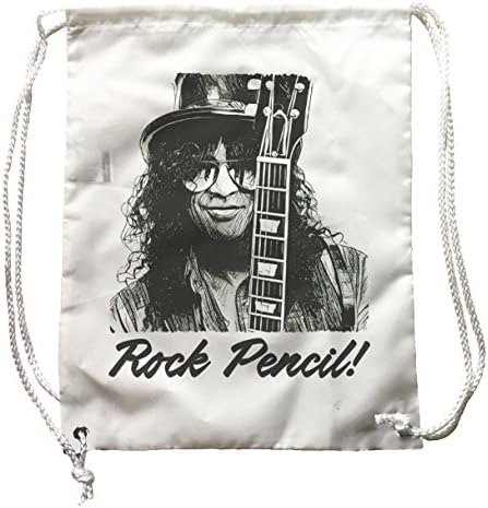 Zainetto Guns &amp; Roses Rock Pencil, Zaino Slash, Disegno stile Matita