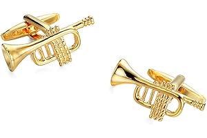 SHIPITNOW Boutons de Manchette Musique - Boutons de Manchette Originaux pour Groupe, Chorale, Orchestre - Vendus par paire - Accessoire Fantaisie ou Déguisement Chemise et Veste de Costume, Smoking