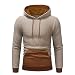 Produktbild Clearance Heligen Herren Langarm Herbst Winter Spleißen mit Tasche Casual Sweatshirt Hoodies Top Bluse Trainingsanzüge