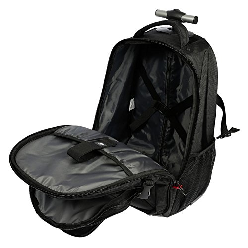 Christian Wippermann Buissnes Laptoptrolley Pilotentrolley mit Notebookfach inklusive Rucksack