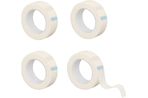 Diffaxy 4 Rolls of Medical Tape, Microporous and Breathable Medical Tape 1.25 cm x 9.1 m for Fixing and Support, Self-Adhesive Gauze Tape and Bandages