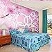 Produktbild LHDLily 3D Tapete 3D Wallpaper Fresken Wandbilder Verdicken Benutzerdefinierte Daydream Einfache Persönlichkeit Blume Kreis Schlafzimmer Wohnzimmer Sofa Tv Wand Hintergrund 400Cmx300Cm