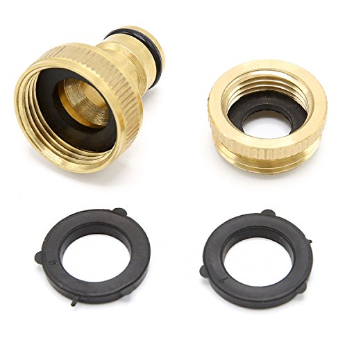 TRESKO® Flexibler Gartenschlauch, Wasserschlauch flexibel mit 3-fach Latexkern, dehnbarer Bewässerungsschlauch, flexiSchlauch mit hochwertiger 10-fach Multifunktions-Brause aus Metall + Druckregler, inkl. Adapter für 3/4“ und 1“ Wasserhahn-Anschluß, alle Verschraubungen aus hochwertigem Messing, inkl. Metall-Aufroller und Tragetasche, bis 10 bar (30m) - 7