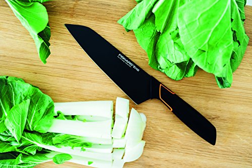 Fiskars Santoku-Messer, Modernes Design, Gesamtlänge: 29 cm, Qualitätsstahl/Kunststoff, Edge, 1003097 - 3