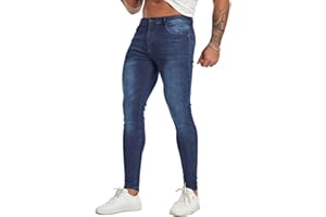 CadaSor Skinny Jeans Uomo Slim Fit Super Elasticizzati Solid Denim Pantaloni