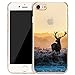 Produktbild Cujas® | Transparent Silikon Premium TPU Schutzhülle Motiv Bild Case Weich (iPhone 7 Hirsch)
