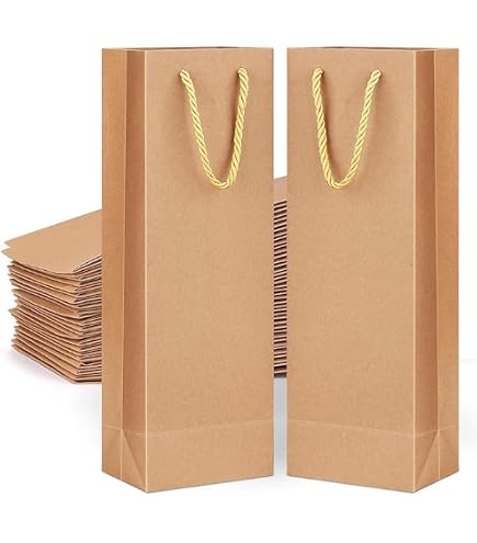 10 borse sacchetti di bottiglie, sacchetti regalo per vino, prosecco e chapagne 40 x 12 x 9 c