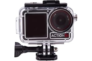 BeisDirect Custodia impermeabile per DJI Osmo Action 5 Pro/4/3, custodia protettiva per fotocamera da 60 m, con vite in alluminio e fibbia a sgancio rapido