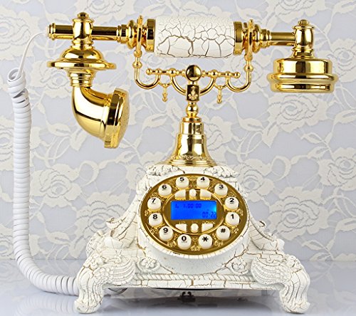 examen Antique Style Européen Rétro Old Fashioned Solide Landline Téléphone fixe Bois Style européen Rural ménages ( couleur : N ° 4 )