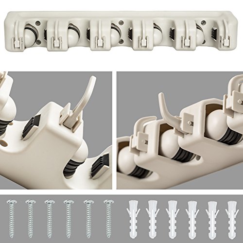 TecTake Gerätehalter mit bis zu 11 Plätzen Geräteleiste Wandhalterung 40,5x6x10,5cm – diverse Mengen – (2 Stück | Nr. 401819) - 4