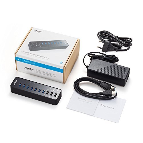 Anker 60W 7-Port USB 3.0 Datenhub mit 3 PowerIQ Ladeports für iPhone, iPad, Samsung, Motorola, HTC, und weitere - 5