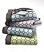 SwaddleDesigns Stroller Blanket, Brown Mod Circles, Pastel Blue