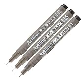 Teknik &Ccedil;izim Kalemi 0.03-0.05 - 0.1 Mm Siyah 3 L&uuml; Set Artline Drawing Teknik &Ccedil;izim Kalemi