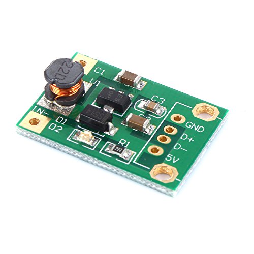 tinxi® Spannungswandler DC DC Boost KSQ 1-5V auf 5V 500mA Step Up Modul Down Arduino - 3
