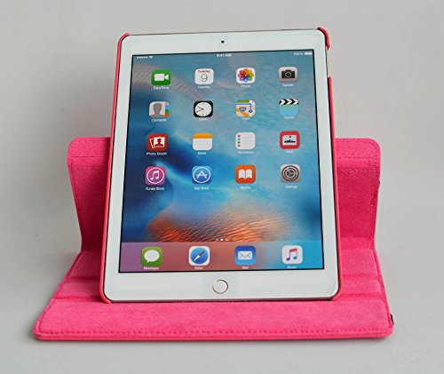 inShang ipad Pro 9.7 Hülle Cover für iPad Pro 9.7 inch (2016) , PU Leder Schutzhülle St?nder Smart Cover mit Super Automatische Einschlaf-/Aufwach funktion, case 360 Grad rotierende Schutzhülle mit Standfunktion + inShang Logo hochwertigen Stylus Eingabestift Stift rose - 5