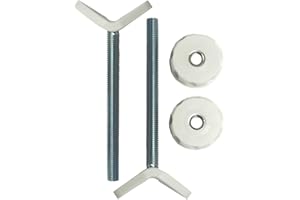 BABY GATE GURU Extra Long M10 (10mm) Y-Spindle Rod Stair Bannister Adapters for Pressure Mounted Gates - 2 Pack for Baby and Pet Safety Gates - Choose Your Size and Color (10mm, White)