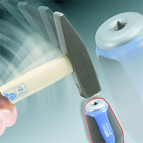 KS Tools Ergotorquemax Schlagkappen-Schraubendreher-Satz, 13-teilig, PH und Schlitz, 151.1150 - 8